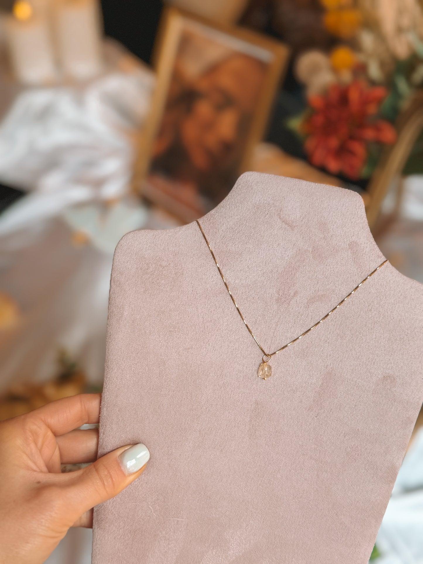 Birthstone Citrien Necklace